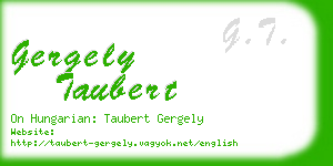 gergely taubert business card